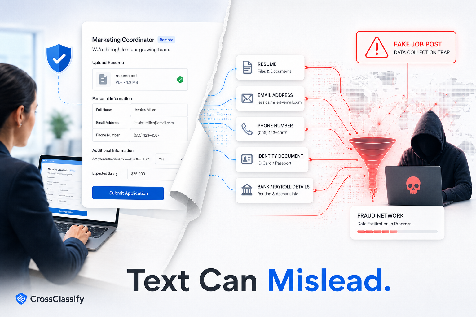 Fake job postings hide risk around the listing