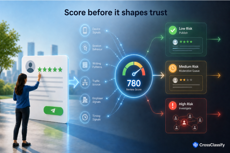 Score before it shapes trust