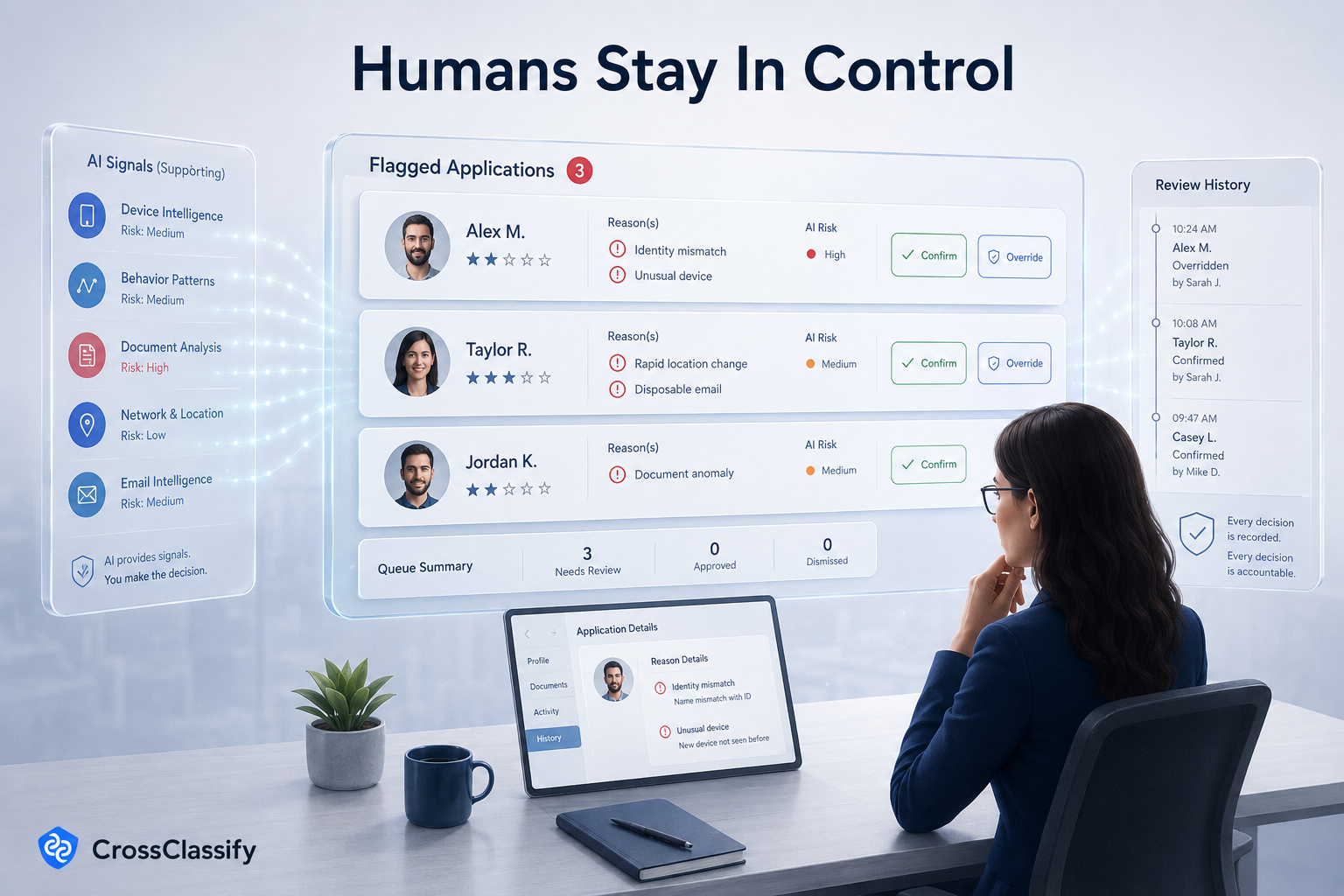 Human review is the product advantage