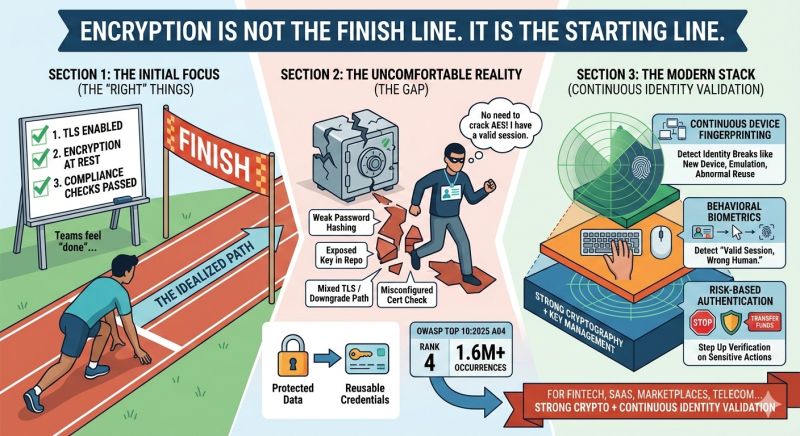 Encryption is not the finish line. It is the starting line