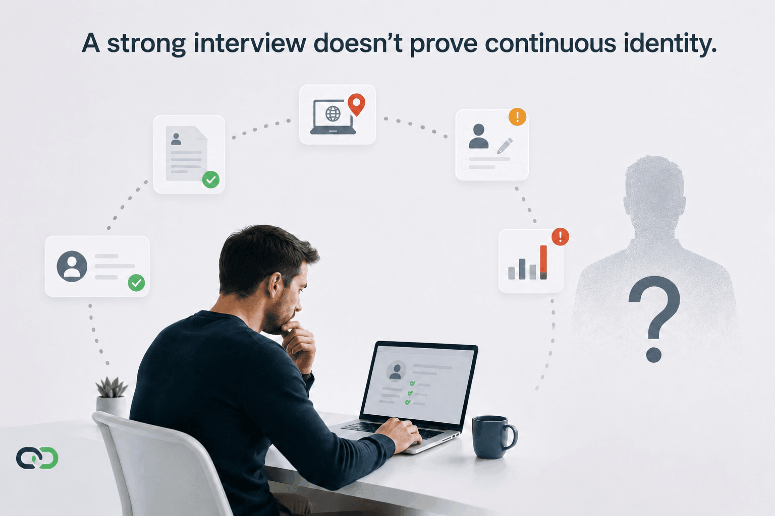 A convincing remote interview does not prove that one person controlled the entire candidate journey