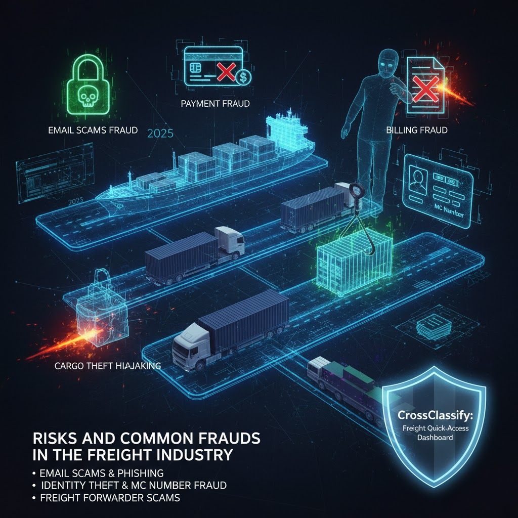 Example of a phishing email scam in freight