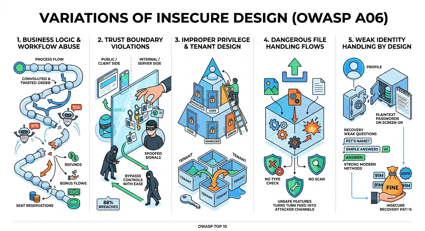 Variations of Insecure Design