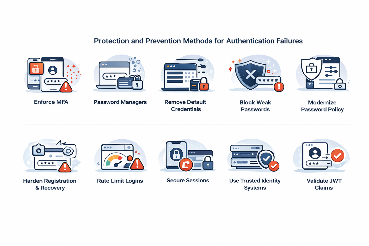 Protection and Prevention Methods for Authentication Failures