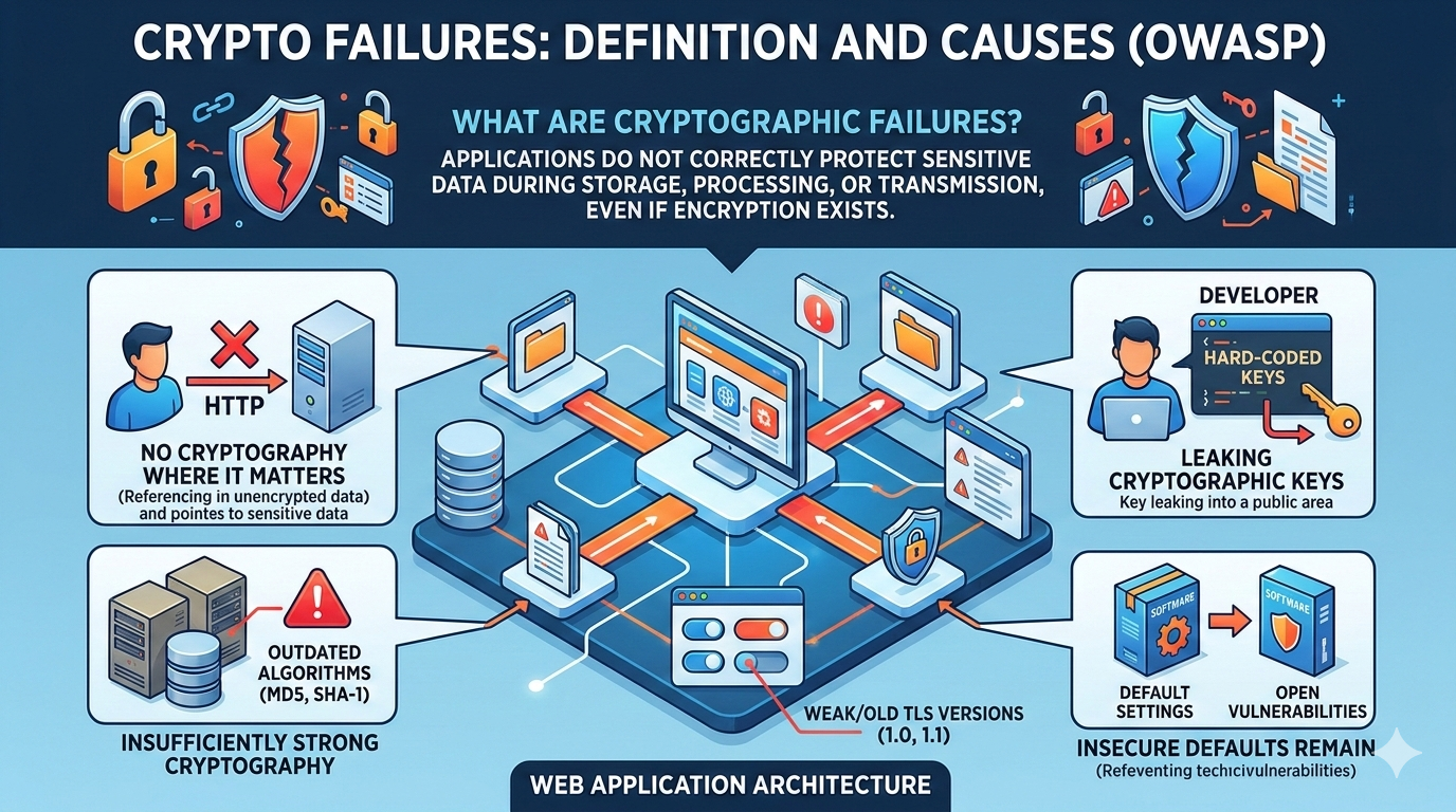 Definition and Causes of Cryptographic Failures