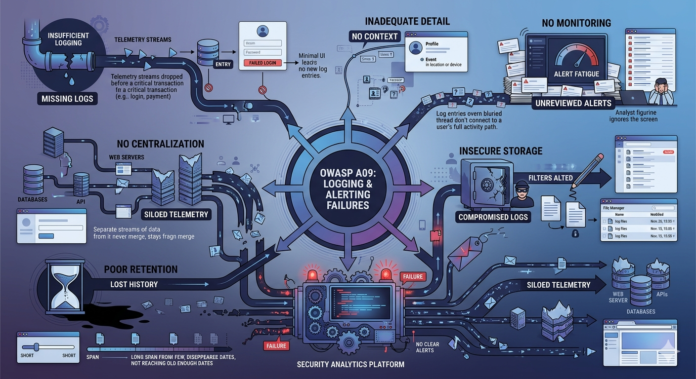 Variations of Security Logging and Alerting Failures