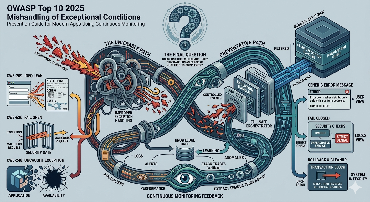 OWASP Top 10 2025 A10 Mishandling of Exceptional Conditions Prevention Guide