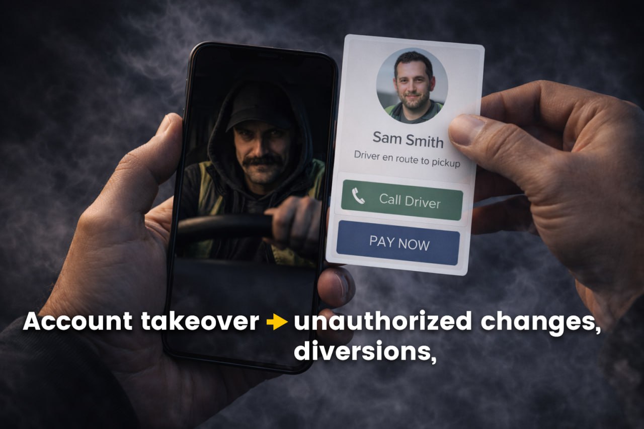 Account Takeover in Freight Dashboards